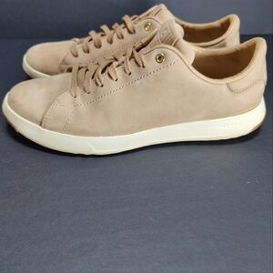 Cole Haan GrandPro Lace Up Tennis Sneaker Bleached Tan Men's Shoe Size 7M